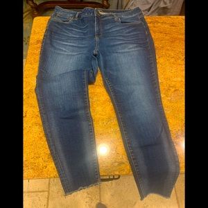 KUT From The Kloth Jeans Ankle Skinny frayed leg  16W